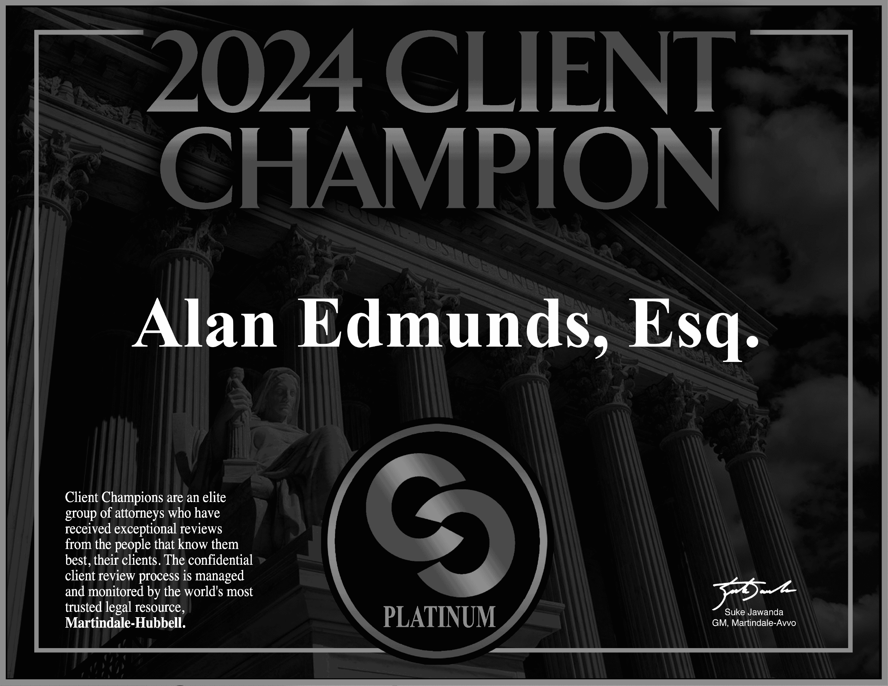 Client Champion 2023 Platinum
